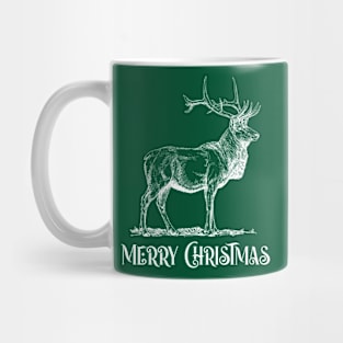 Christmas Deer Illustration Mug